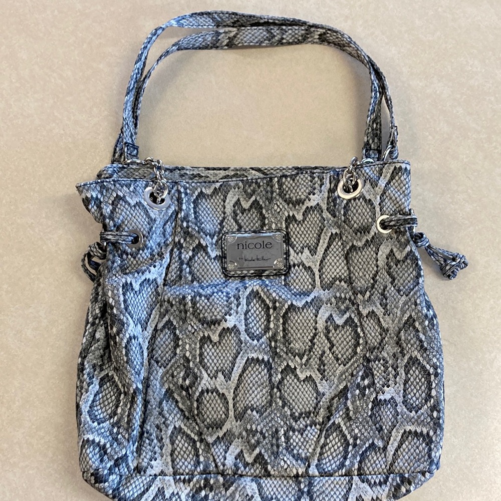 Nicole by Nicole Miller snakeskin print bag